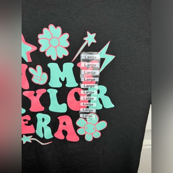 “In My Taylor Era” Black Graphic T-Shirt - Picture 3 of 5